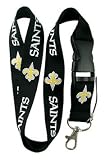 NFL New Orleans Saints Neck Lanyard with Snap Buckle Keychain Holder Mp3 Camera Holder