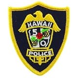 USA Emergency Services Embroidered Iron on Patch - Police Corrections Security Collection - Hawaii 5/0 Police Applique