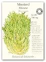 Botanical Interests 3047 Mustard Mizuna Organic Seed Packet