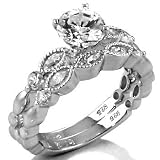 14k White Gold Channel-Set Diamond Engagement Ring Setting (1/3 ct tw, J, I1)