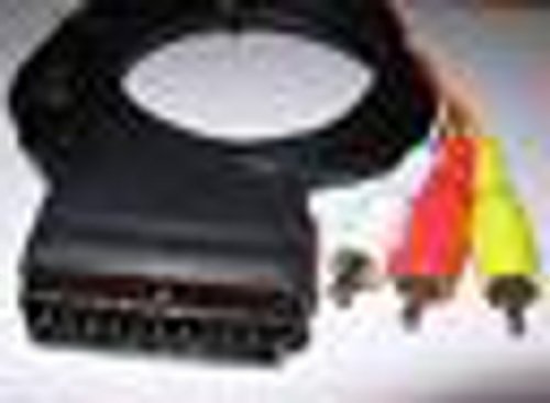 Phono to Scart RCA lead 3 meters long for DVD / TV / SAT / VCR