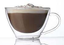 Luigi Bormioli Duo 13-Ounce Latte/Cappuccino Glasses, Set of 4