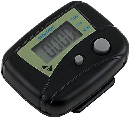 Black Distance Pedometer Calorie Counter Walk Fitness Idea for Keeping Fit