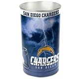 San Diego Chargers Metal Wastebasket