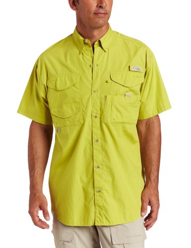 Columbia Men's Bonehead Short Sleeve Fishing Shirt (Leapfrog, Large)