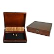 Shut the Box Game with 12 Numbers in an Old World Styled Wood Box with a Lid and a Brass Latch