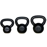 10 lbs, 15 lbs, and 20 lbs Solid Cast Iron Kettlebell (Kettle Bell) Combo- Special Promotion. Lowest Price & Fastest Shipment