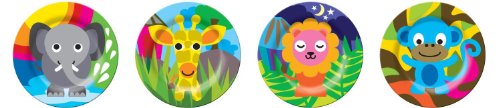 French Bull Kids 8 Inch Melamine Plate Set of 4, Jungle On Sale