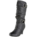Wild Diva Women's Reva-20 Slouchy Buckle Boot
