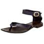 Diba Women's Lu Lu Ankle Strap Thong Sandal,Purple,8.5 M US