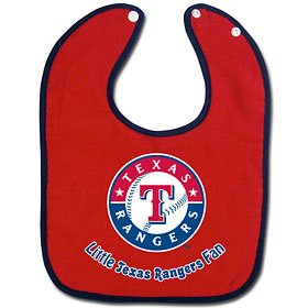 Texas Rangers 2-Tone Snap Baby Bib