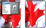 Canadian Flag Design Protective Decal Skin Sticker for Apple iPod nano 3G (3rd Generation) 4GB/ 8GB Player