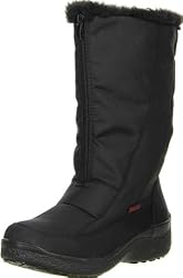 KIMBERTEX Damen Winterstiefel Snowboots schwarz, Größe:39;Farbe:Schwarz
