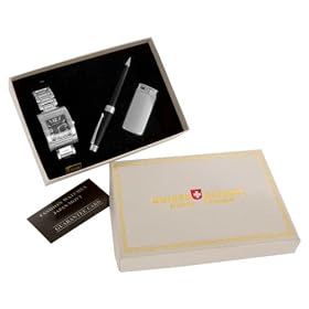 Men's Stainless Steel Gift Set (Watch, Ball Point Pen and Lighter)