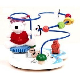 Childrens Toyshop  Toys : Polar Bear and Penguin Bead Frame