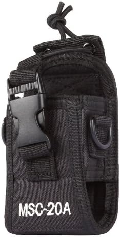 SainStyle MSC-20A Nylon Radio Case Holder for Kenwood/Yaesu/Icom MotorolaGP338+/344/328/ Baofeng BF-666S/777S/888S, Black