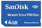 Sandisk Memory Stick PRO Duo 4GB
