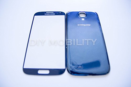 Samsung Galaxy S4 BRIGHT BLUE Replacement Glass Screen with Back Cover I9500 I9505 I545 M919 I337 L720 R970 - DIYMOBILITY