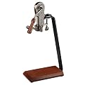 Rogar Champion Wine Opener with Wood Table Stand - Antique Pewter