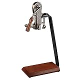 Rogar Champion Wine Opener with Wood Table Stand - Antique Pewter
