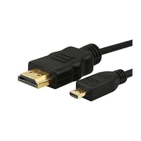 5Ft Micro HDMI to HDMI Cable for Sprint HTC EVO 4G XT800 Verizon Droid Samsung HZ30W TL210 TL240 Motorola Droid X MB810 Fujifilm FinePix F80 EXR F80EXR Camer