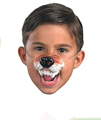 Popcandy Wolf Costume Nose &amp; Teeth With Elastic Wolf Nose Animal Nose14721