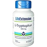 Life Extension L-Tryptophan 500 Mg, 90 vegetarian capsules
