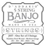 Produkt-Bild: D'Addario JS Stainless Steel 5-String Banjo10-20 Light