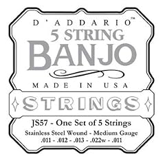 D'Addario JS Stainless Steel 5-String Banjo10-20 Light