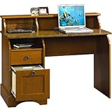 Sauder Graham Hill Computer Desk (Autumn Maple/Sunset Granite)