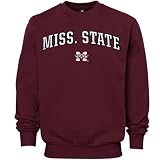 Mississippi State Bulldogs Maroon Arch Logo Classic Fleece Sweatshirt