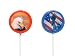 Patriotic USA Lollipals, 6 Patriotic Themed Lollipops: Statue of Liberty and Bald Eagle - Great Blue Raspberry, and Cherry Flavors - Perfect for July 4rth!