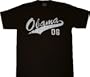 Presidential Candidate Barack Obama 08 Black T-shirt