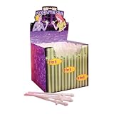 Display Glow In The Dark3 Pecker Sipping Straws 144pc