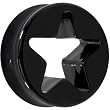24mm Black Acrylic Hollow Star Saddle Plug