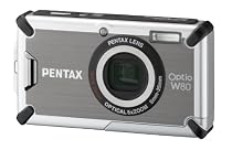 Pentax Optio W80 Digitalkamera (12,1 Megapixel, 5-fach opt. Zoom, 6,4 cm (2,5 Zoll) Display, bis 5m wasserdicht nach IP70) grau