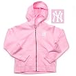 New York Yankees MLB Girls "Lucky" Full Zip Hooded Jacket (Pink)