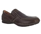 Hush Puppies Mens Brown Leather Rotation Round Toe Slip On Casual Shoes