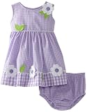 Blueberi Boulevard Baby-girls Newborn Checkered Flower Sundress
