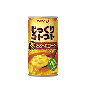 ポッカ じっくりコトコト つぶ入り とろ?り コーン ポタージュ　190ml 30本