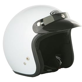 Spada Open Face Plain White M - Open Face Helmet