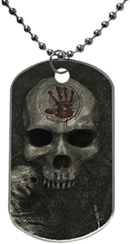 skyrim brotherhood Image Custom Personalized Aluminum Dog Pet Tag,Comes with 30" inches beads chain