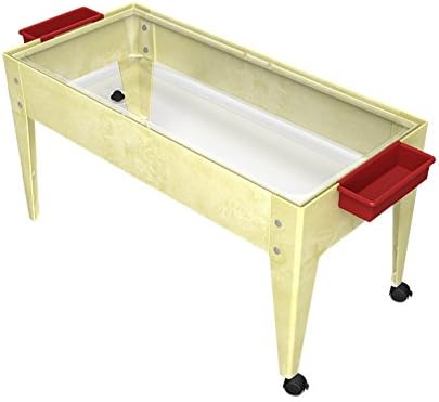 ChildBrite Youth Sand and Water Activity Center Full Clear Liner with Sandal Frame - 2 Casters