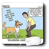 Rich Diesslin KNOTS Scout Cartoons - Dog Care - Lassie Like Cartoon Negotiating Timmys Location - Mouse Pads