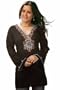 Black long sleeves Kurti/Tunic with designer bead work