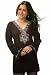 Black long sleeves Kurti/Tunic with designer bead work