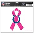 Indianapolis Colts Breast Cancer Awareness 4x6 Ultra Decal