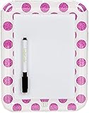 LockerLookz Locker Dry Erase Board - Pink Polka Dot- 1 piece