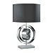 George Kovacs Chrome Circle Black Shade Table Lamp