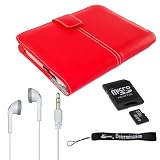 Sony Reader eBook PRS-600 Carrying Case Kit, Package Includes a Synthetic Durable PU Leather Case + Also includes a 4GB Mini SD and Adapter + Stereo In-Ear Headphones (White) + package also comes with a 4-inch eBigvalue TM Determination Hand Strap